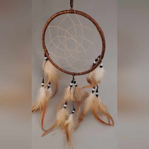 Dream catcher Decorative Wall Medium Color Brown Hand Made New - Picture 1 of 6
